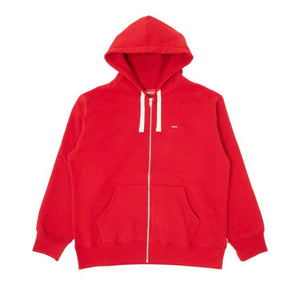 Supreme Small Box Drawcord Zip Up Hooded Sweatshirt (Red)